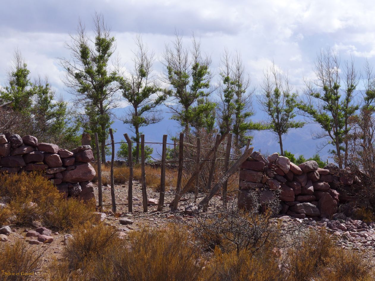 La Quebrada Humahuaca entrée de champs 