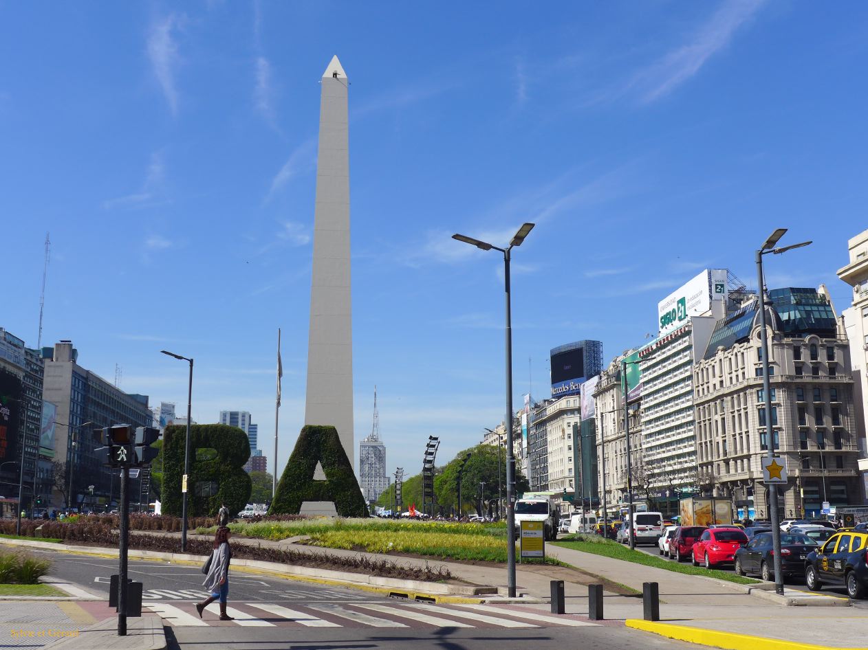 Retour à Buenos Aires à l'Obelisco 