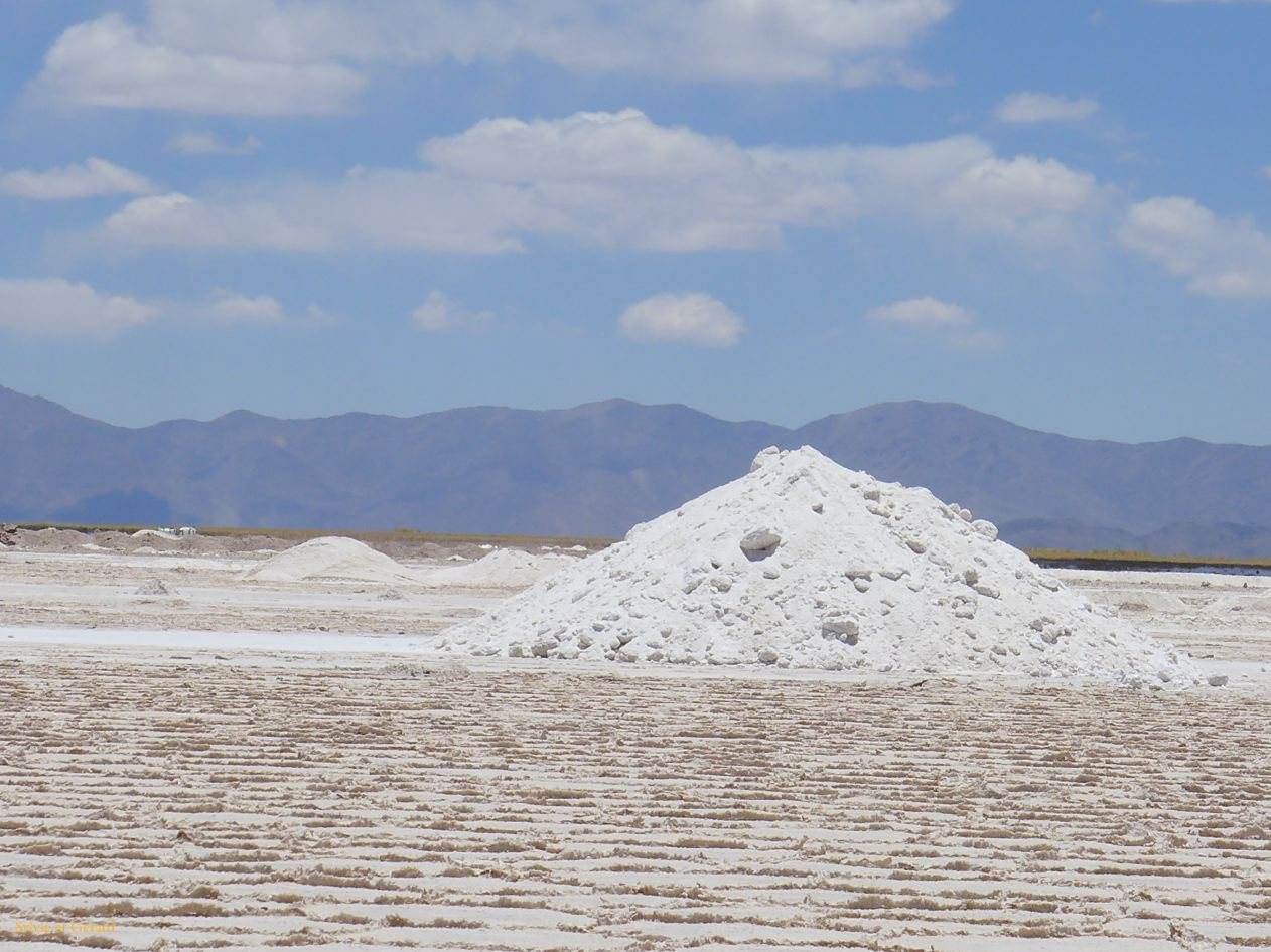 La Puna Les Salinas Grande tas de sel