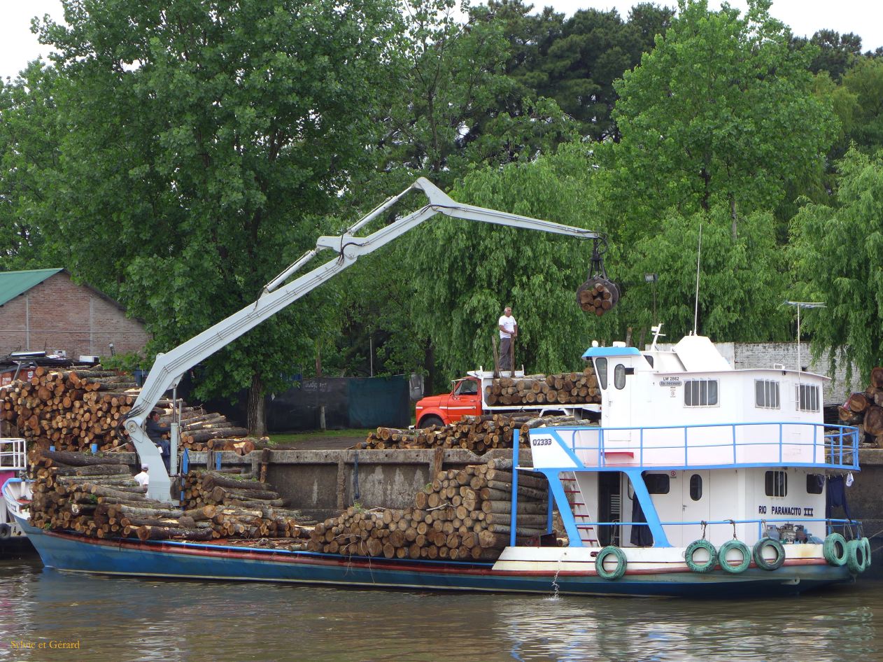194 Tigre Puerto de Frutos déchargement de grumes