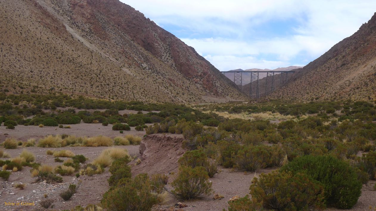 Argentine Nord Puna Susques vers San Antonio de Los Andes  297 viaduc ferroviere Polvorilla