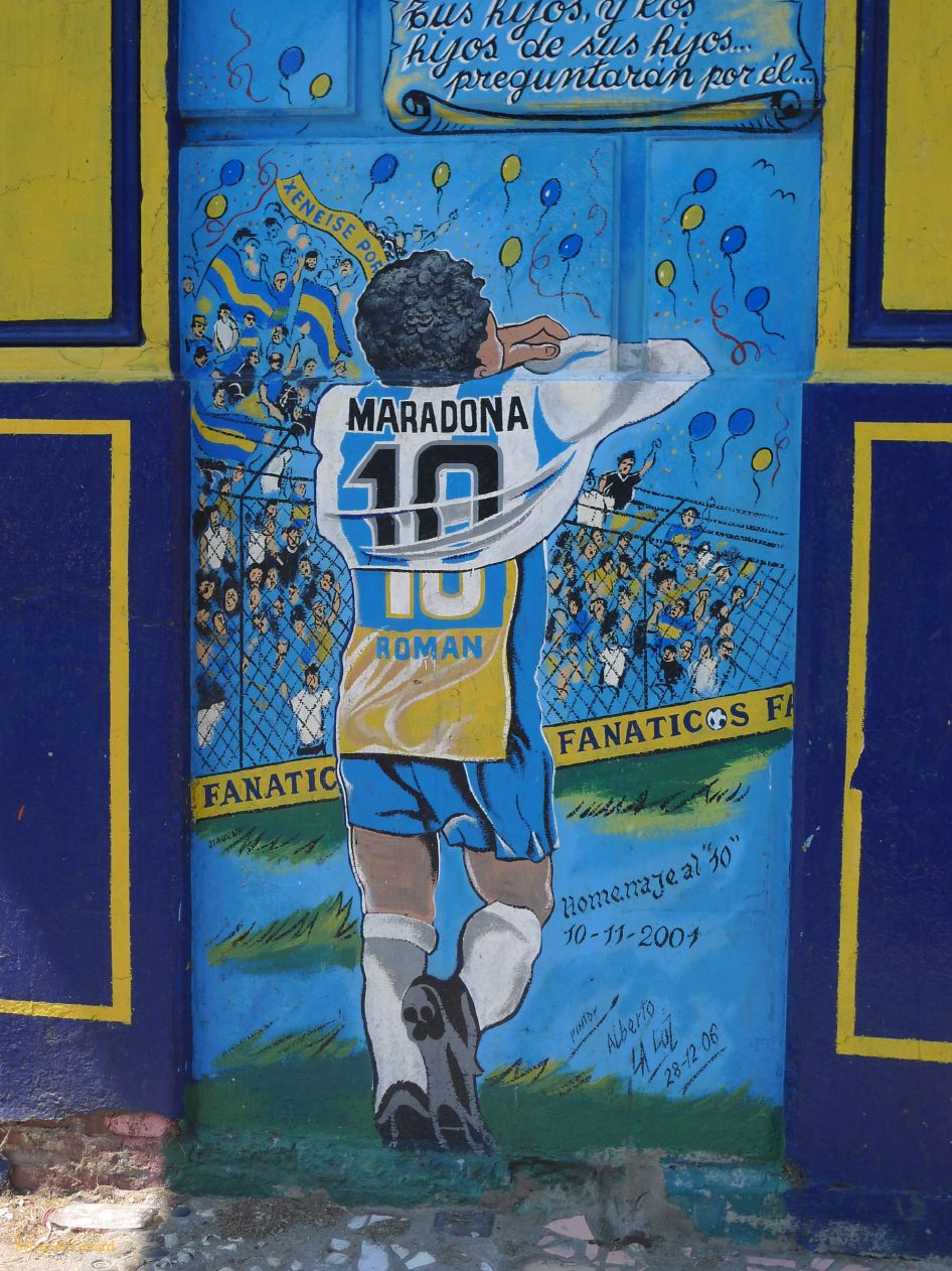 04 Buenos Aires quartier de la Boca Fanatics Maradona