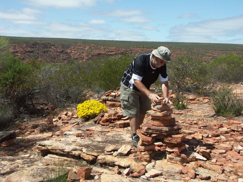 cairn en construction