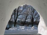 Montreal 022 Village de neige Parc Jean Drapeau vue sur le St Laurent