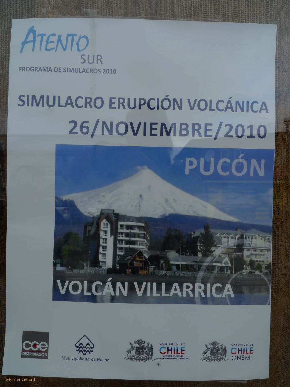 Chili Pucon simulacre d'évacuation de la ville  100