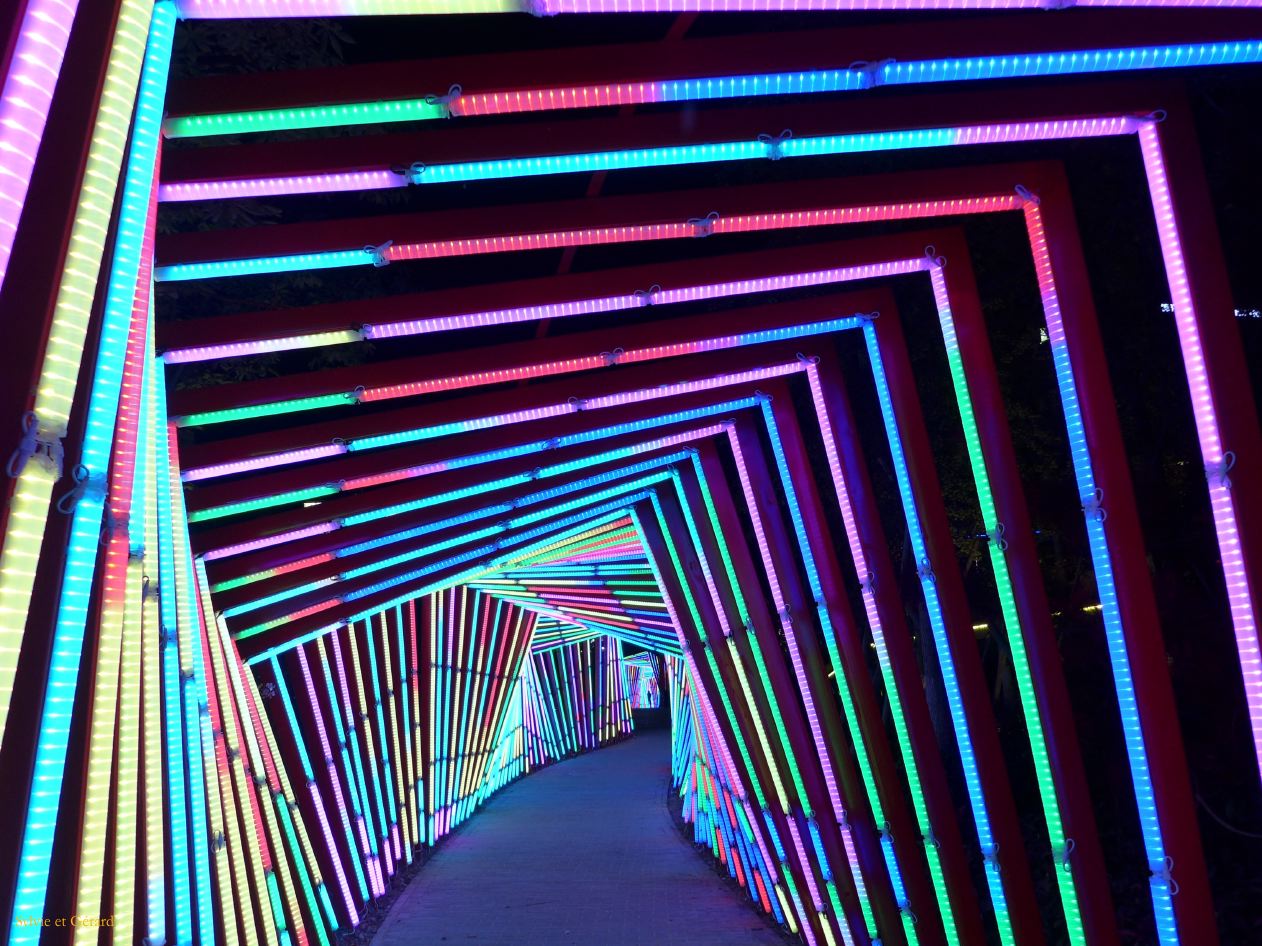08 28 Tianshui dans la ville tunnel de lumières