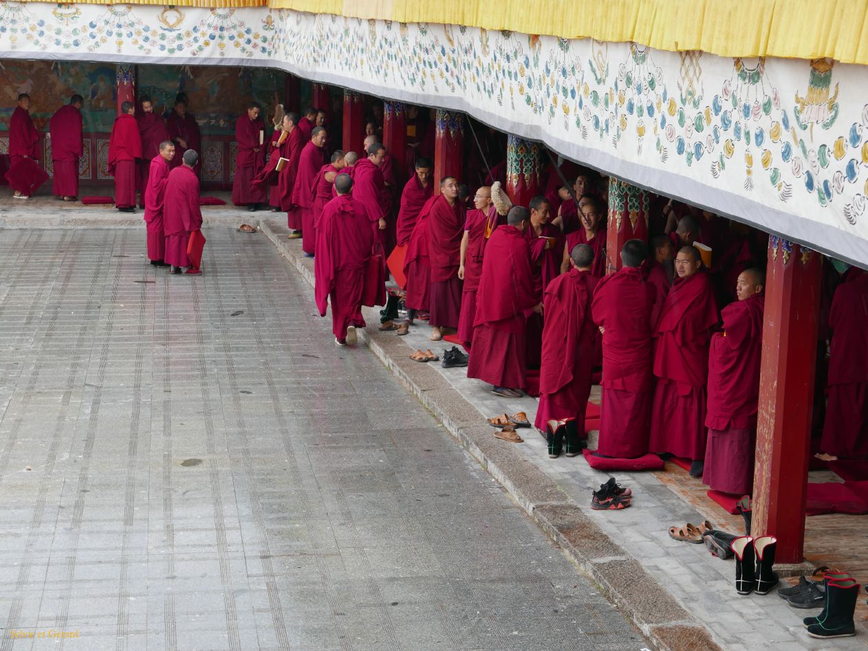 02 10 Tongren Monastère Longwu plusieurs centaines de moines y vivent 