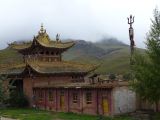 03 43 Xiahe les Prairies de Ganjia gompa Tseway tout semble abandonné 