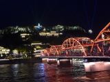 05 16 Lanzhou le Pont de Fer et la colline de nuit