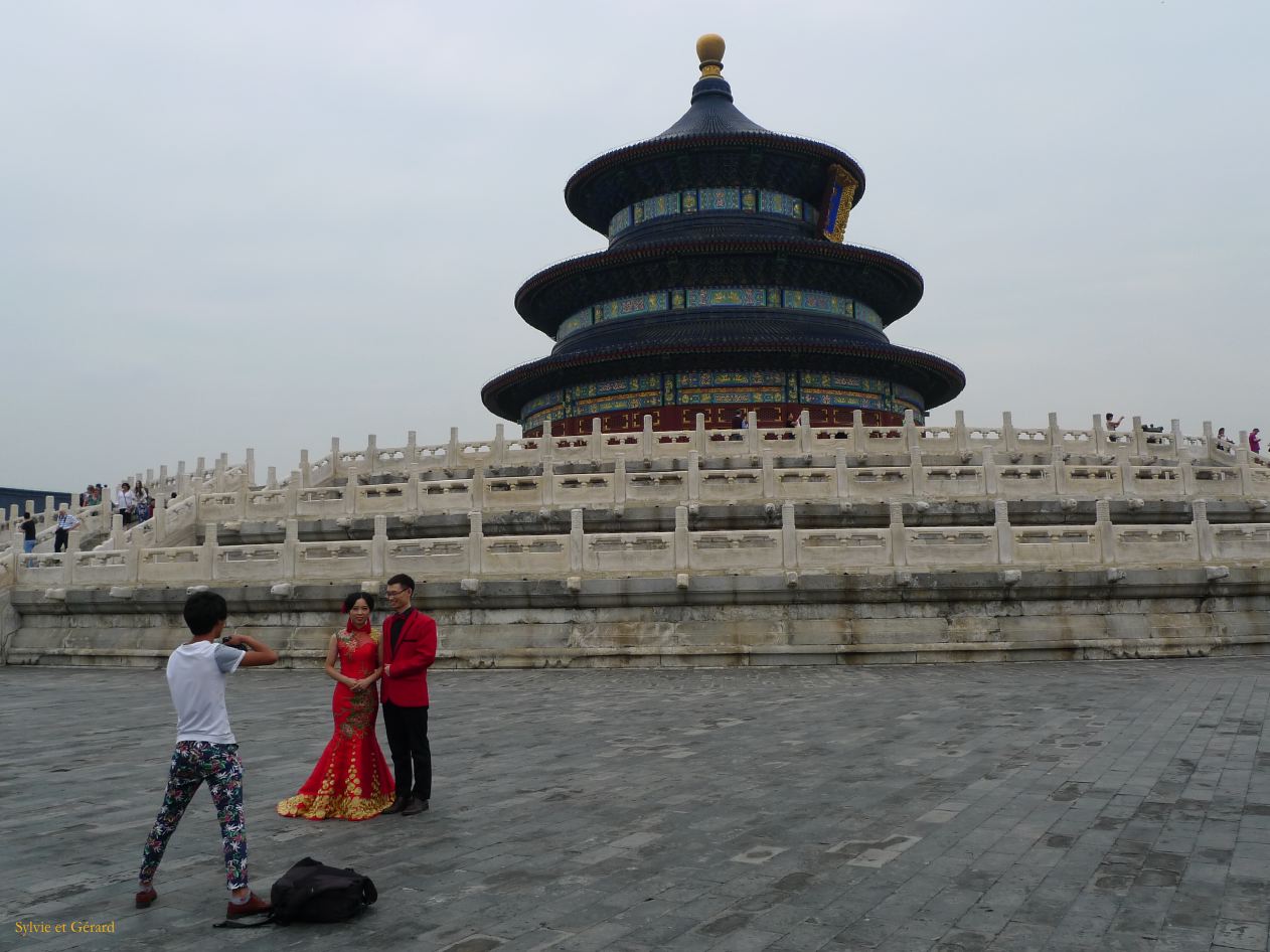 à Pekin le temple du Ciel 05 photographes à l'oeuvre