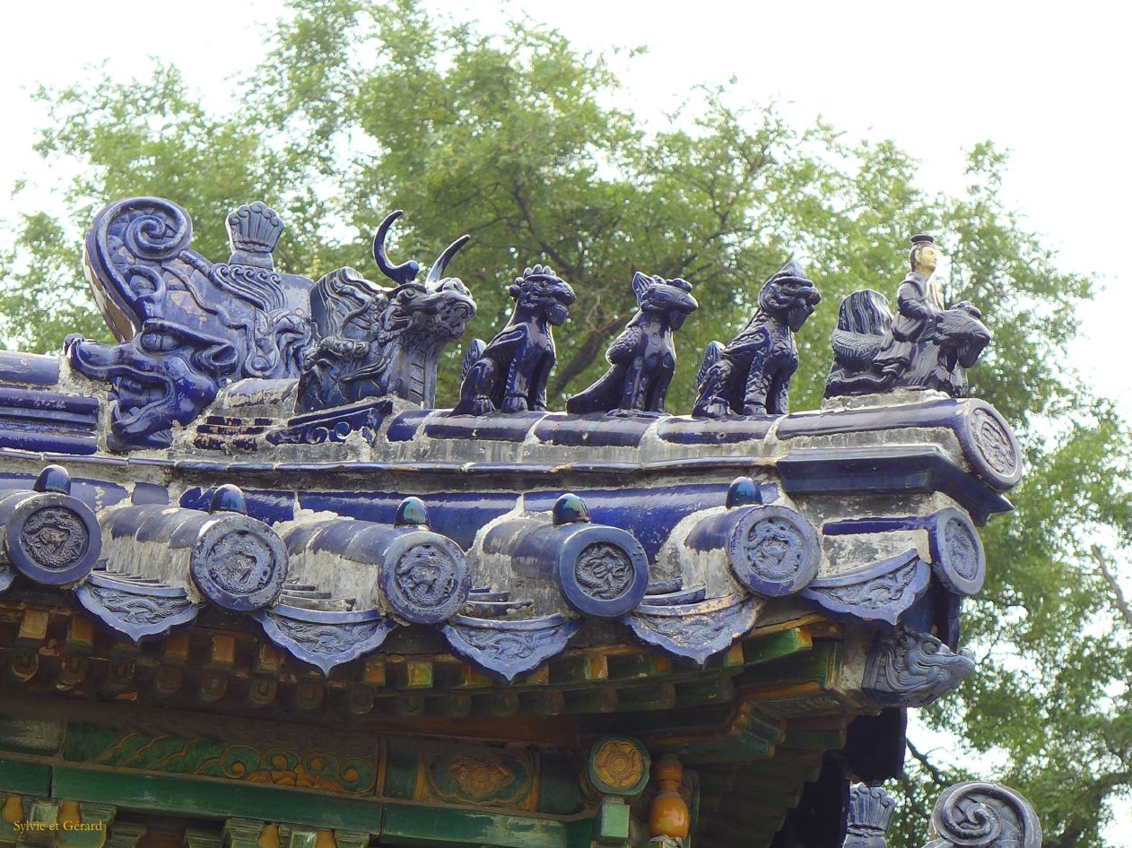 à Pekin le temple du Ciel 12 bleu également le prince Min de Qi et les chiwen