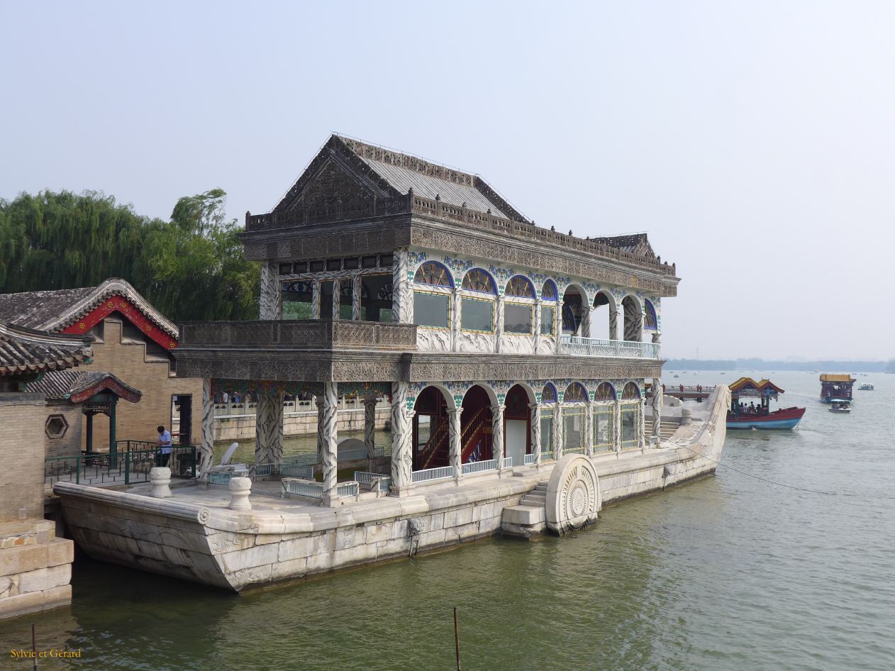 à Pekin Palais d'Eté 05 Bateau en marbre de Cixi