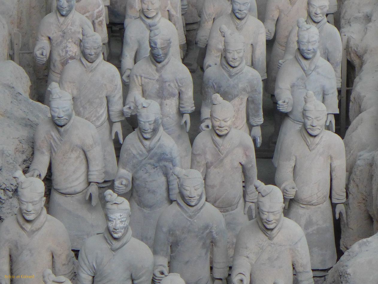 Xian 02 l'Armée Enterrée statues de terre cuite de 22 siècles