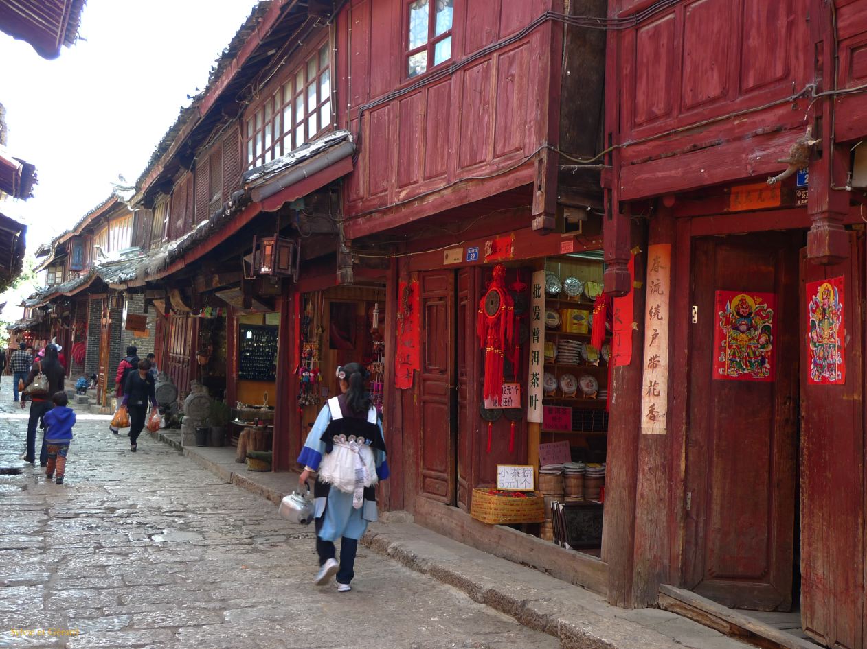 102 Lijiang La Vieille Ville maisons traditionnelles naxi