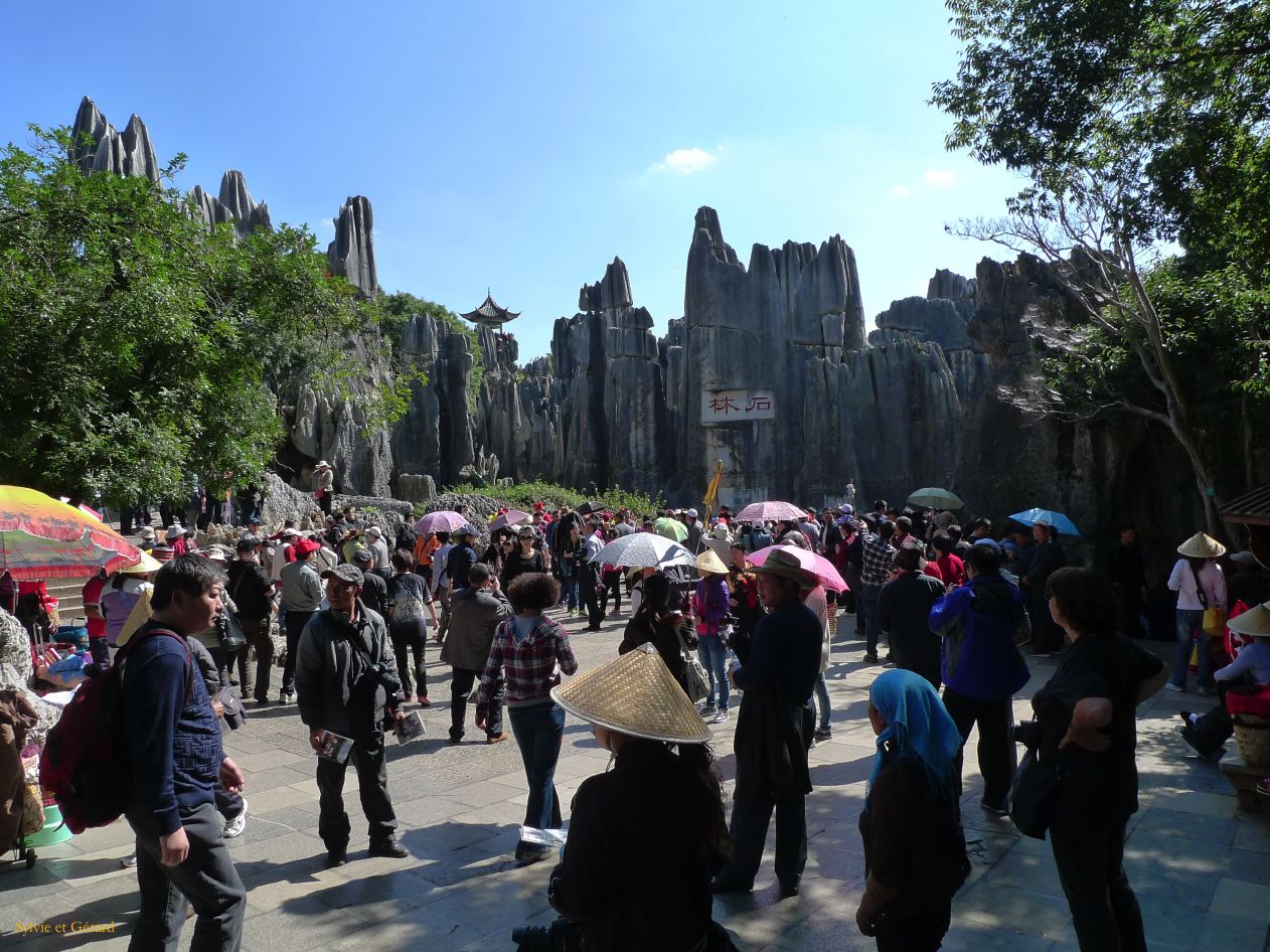 521 Shilin la forêt de pierre à 90 km à l'est de Kunming