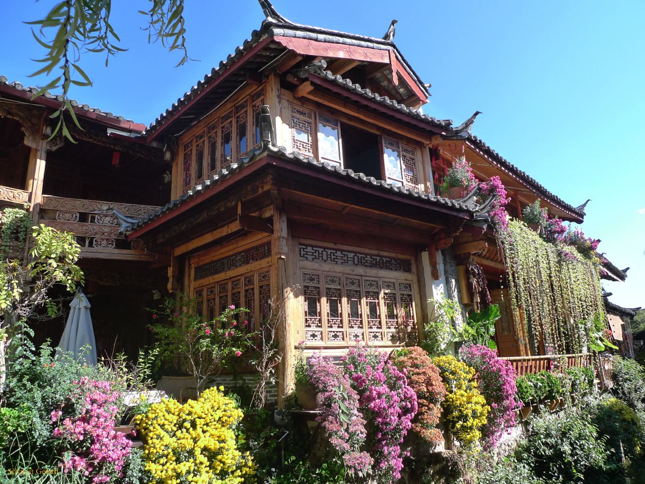 081 Lijiang à 2400 m d'altitude la Vieille Ville