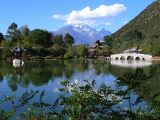 122 Lijiang La Vieille Ville le parc de l'étang du Dragon Noir