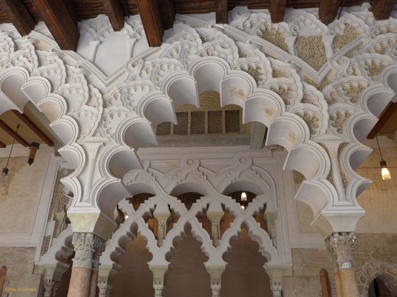 12 Aragon 28 Saragosse Aljaferia partie du palais datant de l'époque houdide P1420770