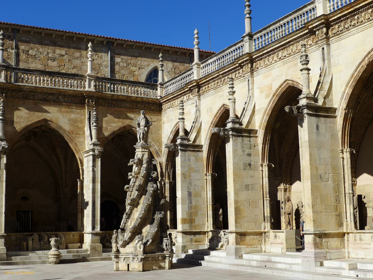 02 Castille et Leon 06 Leon Cathédrale - le cloître P1400105