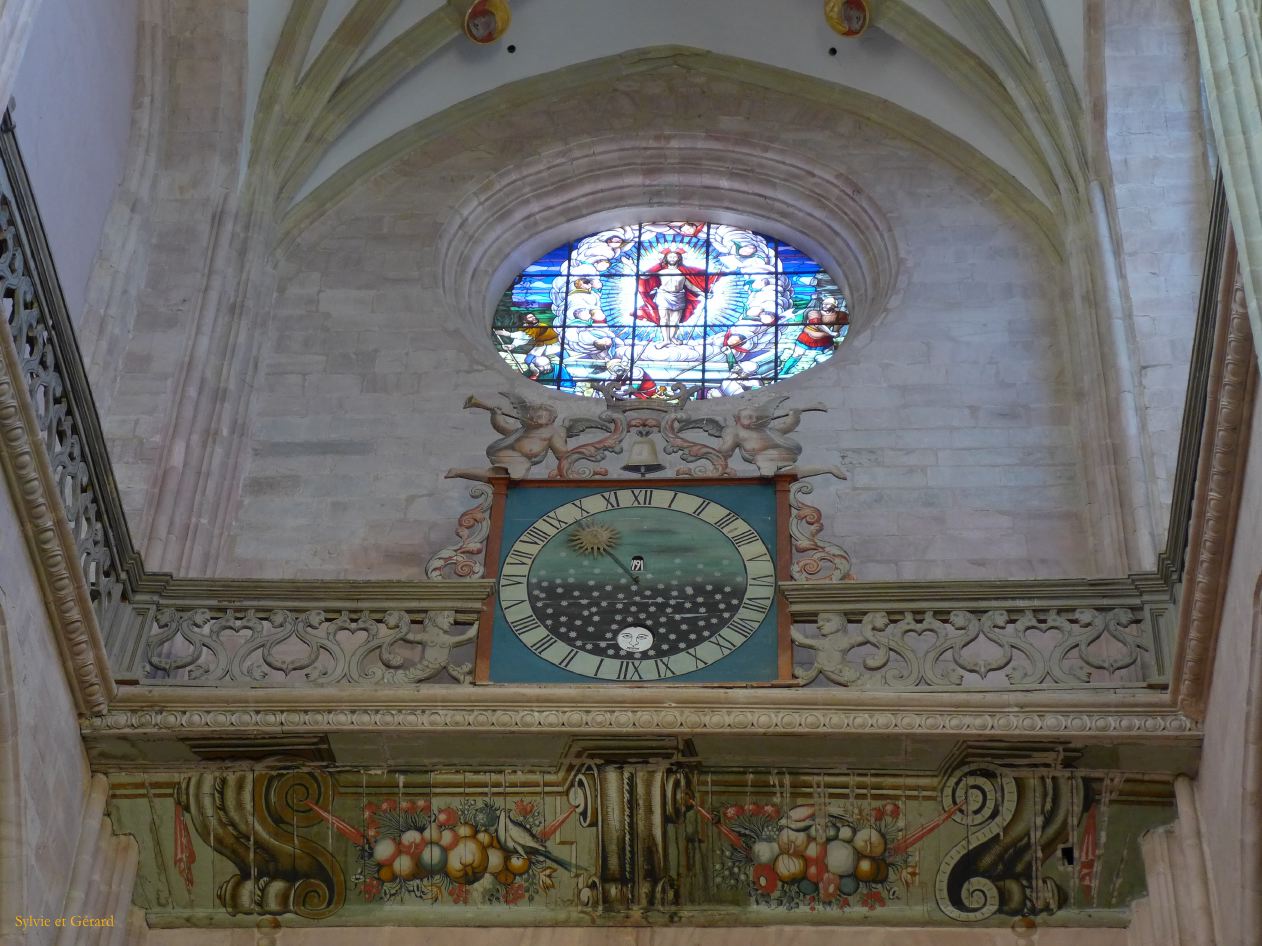 03 Castille et Leon 12 Astorga la cathédrale - intérieur P1400304 horloge astronomique 