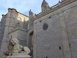 18 Castille et Leon 04 Avila la cathédrale - extérieur P1410848