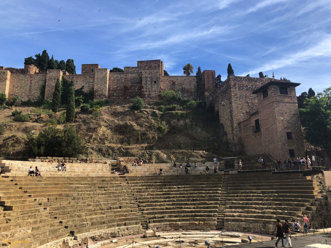 Malaga 5 l'Alcazaba l'extérieur   