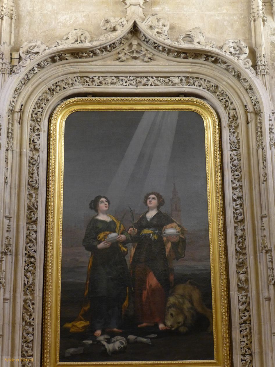 028 la Cathédral la Sacristia Mayor Las santas Justa y Rufina, de Francisco de Goya