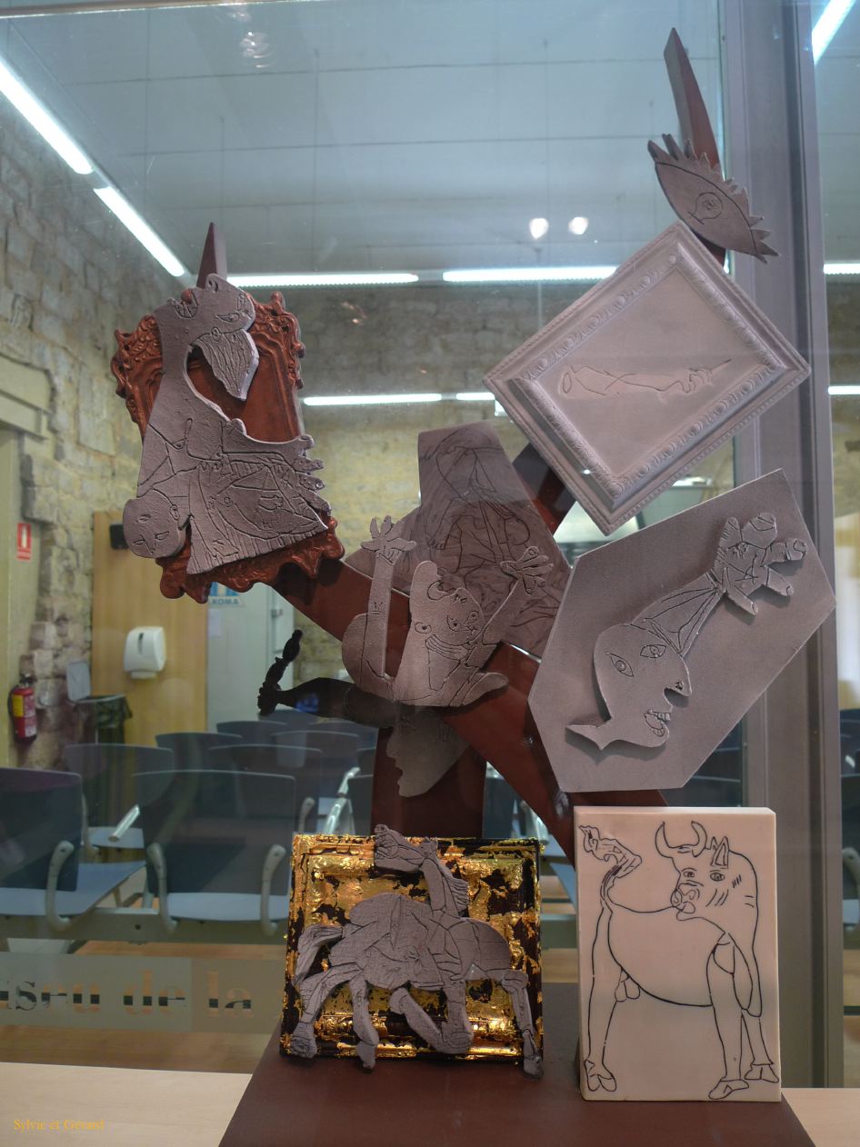 140 Barcelone San Pere Musée du Chocolat - sculpture en chocolat