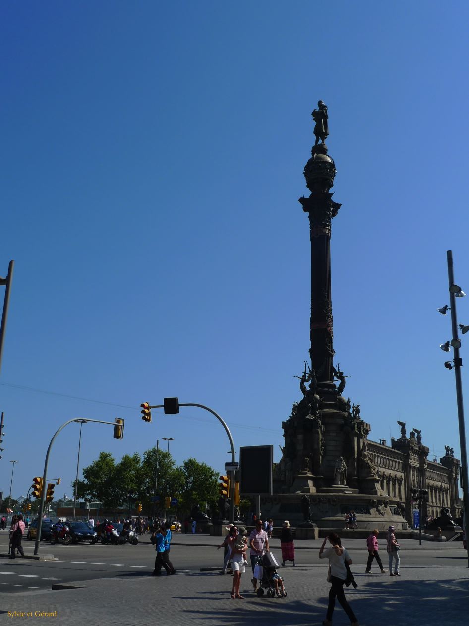 070 Barcelone Port Vell Christophe Colomb