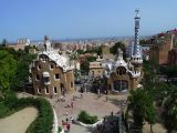 110 Barcelone L'Eixample Parc Guell par Gaudi -les 2 petites maisons des gardiens inspirées de Hansel et Gretel