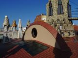 041 Barcelone Barri Gotic Palau Guell - terrasse du toit