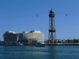 072 Barcelone Port Vell vue de la Rambla del Mar