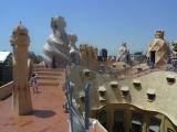 082 Barcelone L'Eixample La Pedrera le toit terrasse