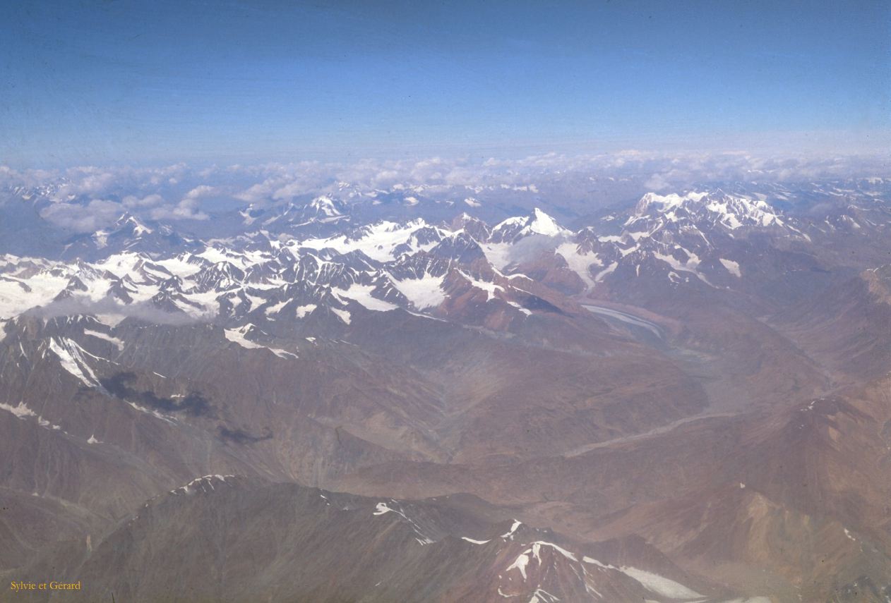 27 vers Leh vue d'avion Ladhak Inde-1991-027