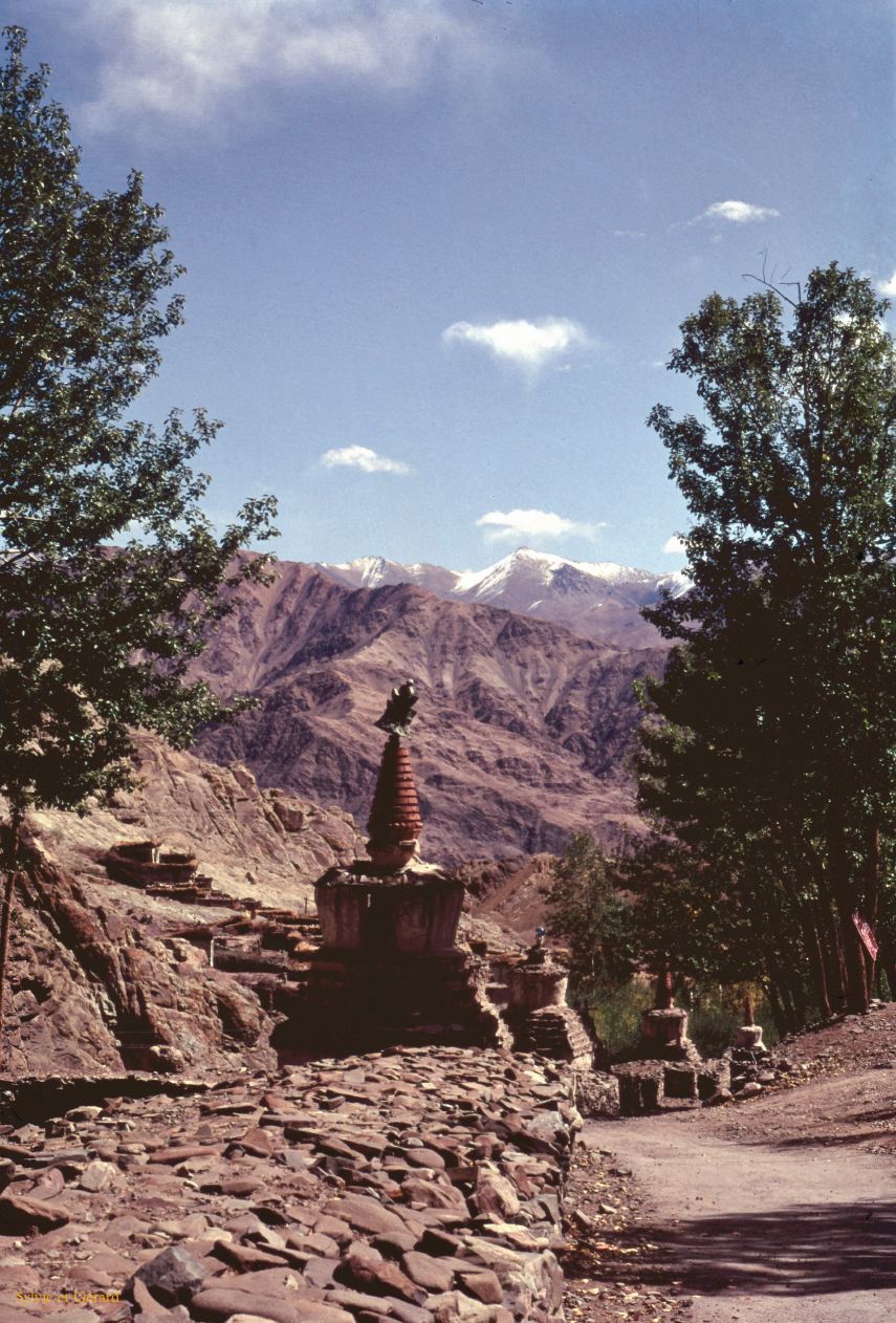 55 Leh mur de prières Ladhak Inde-1991-053