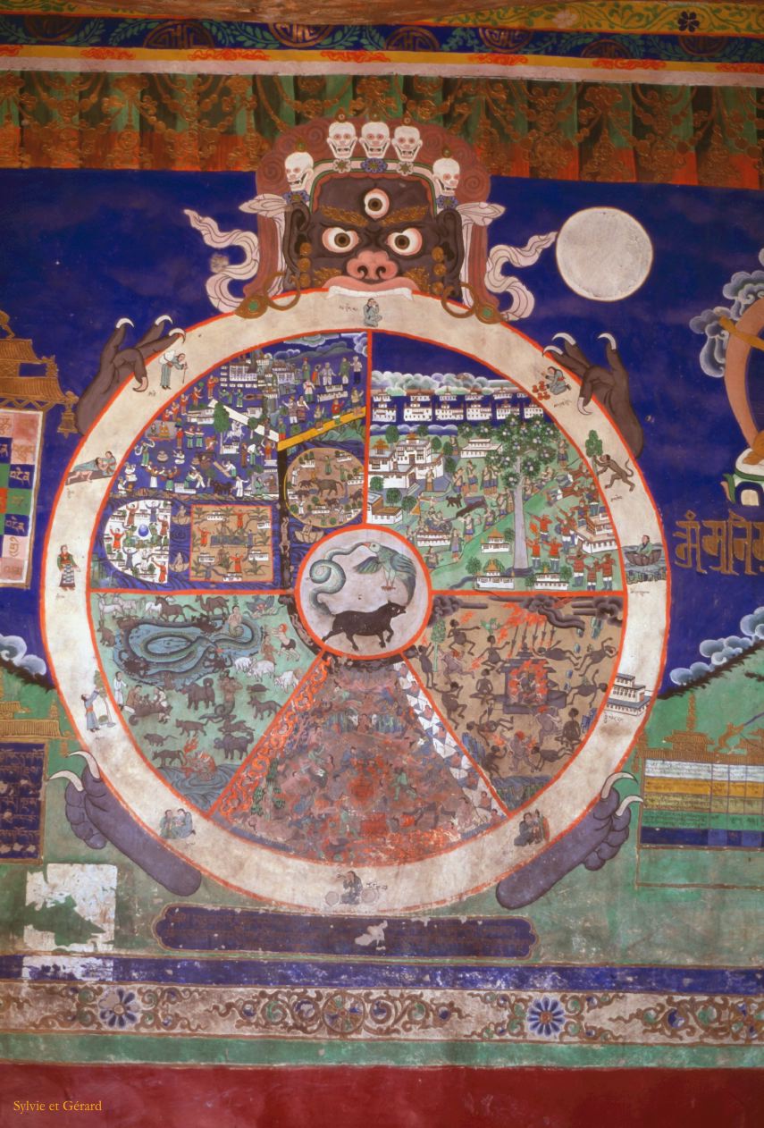 80 Thiksé la roue de l'existence Ladhak Inde-1991-078