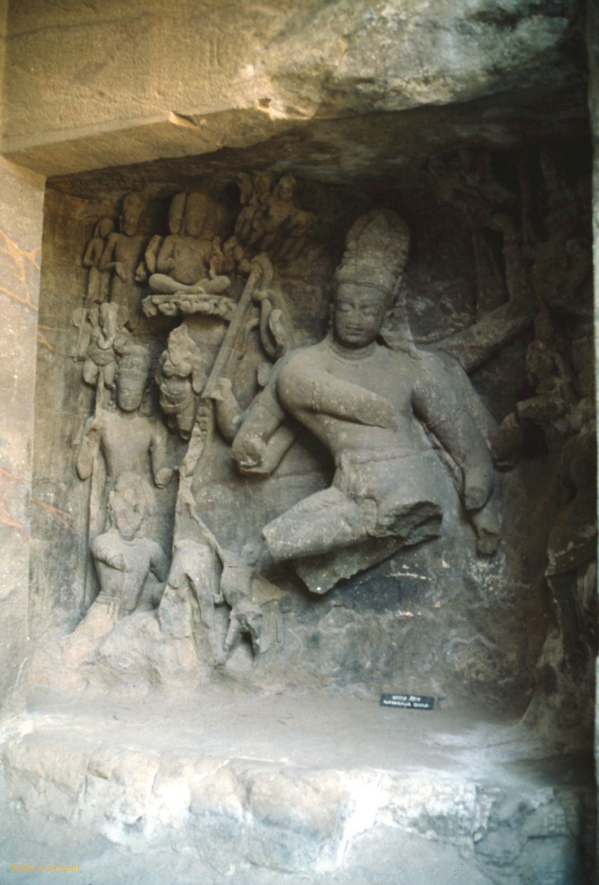 11 Aurangzeb grottes d'Ajanta Maharashtra Inde 1983-118