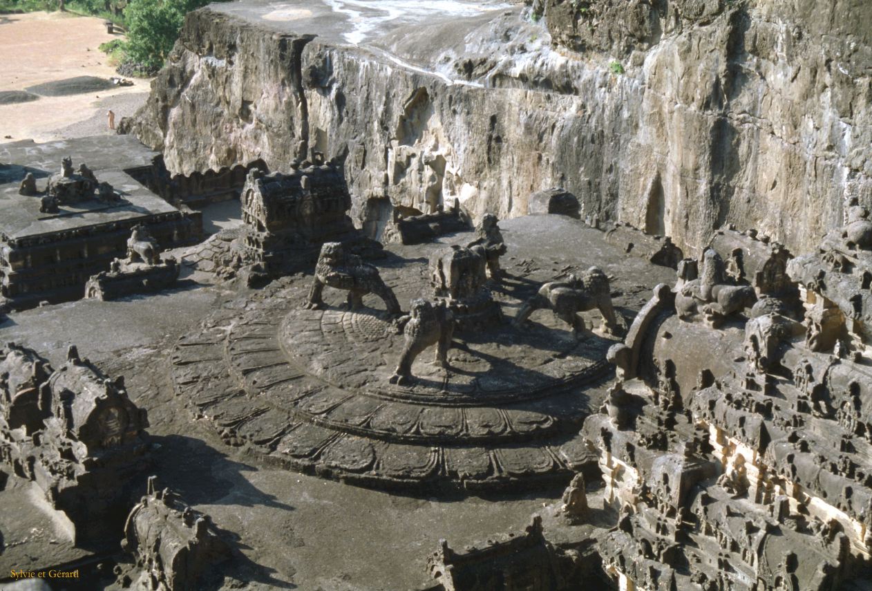 11 Aurangzeb temple de Kailash Maharashtra Inde 1983-139