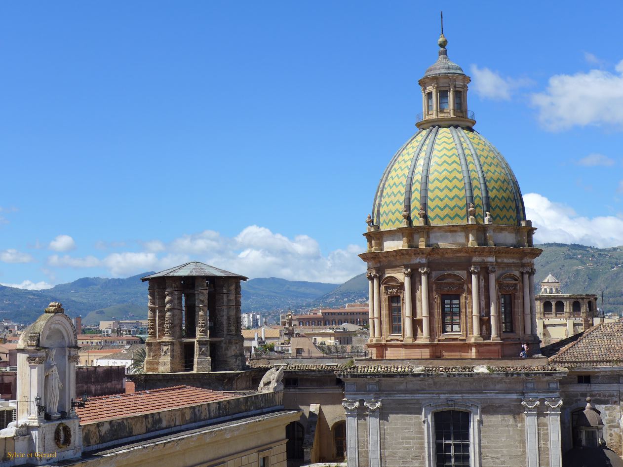 018 Palerme chiesa di Santa Caterina Vergine y Martire - vues sur les toits  P1450603