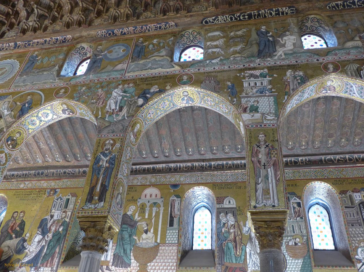 058 Palerme Palais des Rois Normands - la chapelle palatine P1450879