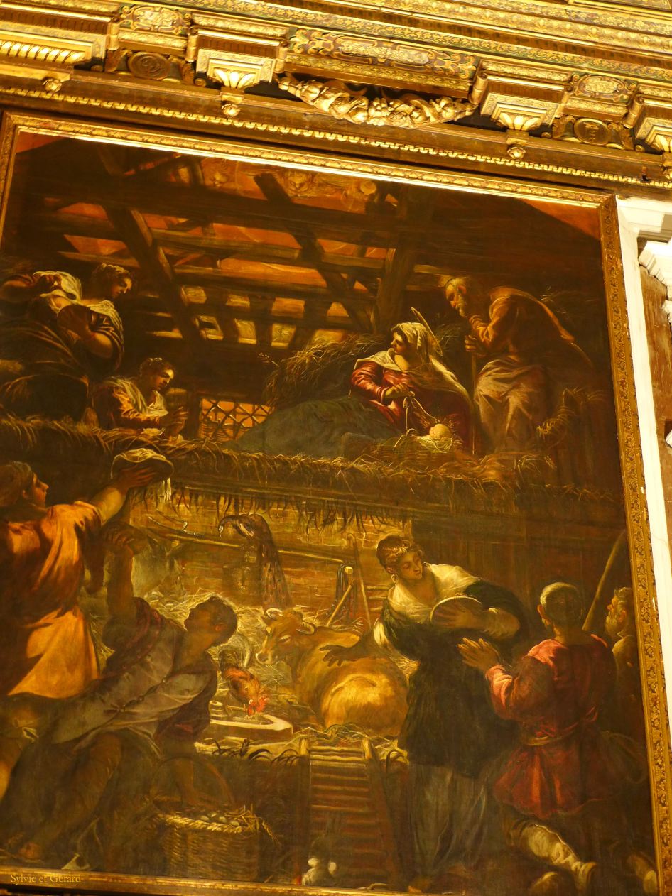 508 Santa Croce Scuola Grande di San Rocco le Tintoret l'Adoration des berger P1320098