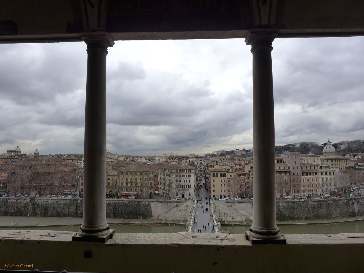 Castel San Angelo 2 vue sur Rome 
