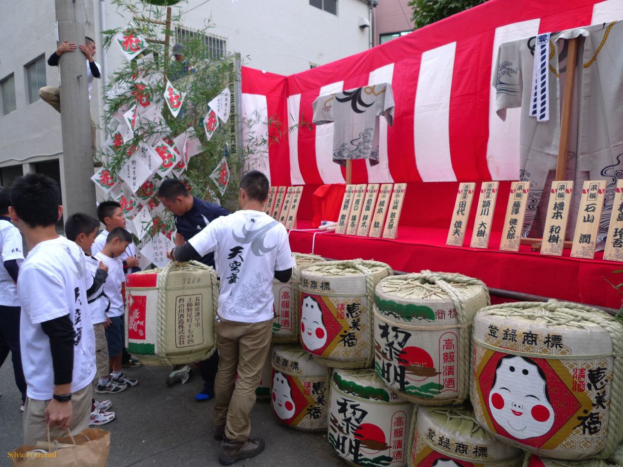 006 Nagasaki Kunchi exposition des cadeaux