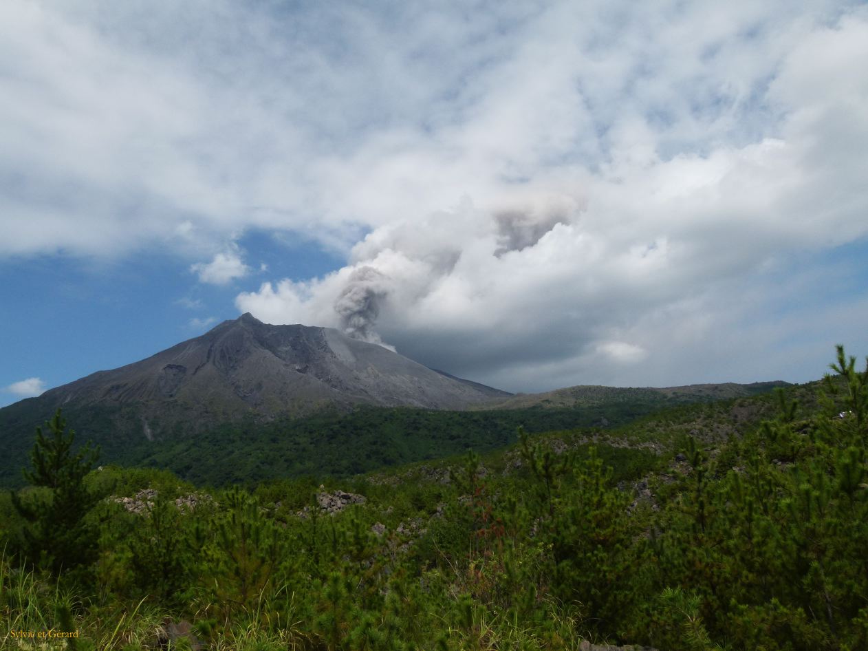 D Kyûshû 100 Kagoshima sur l'ile de Sakurajima  