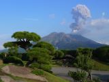 D Kyûshû 087 Kagoshima Jardin Sengan-en vues sur Sakuajima 