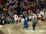 A Tokyo 053 quartier Asakusa le stade et combat de sumos