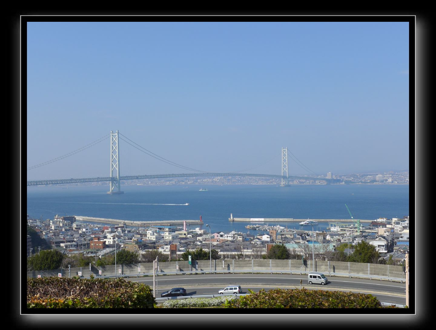 142 Awaji Shima le pont Akaishi Kaikyo fac à Kobé