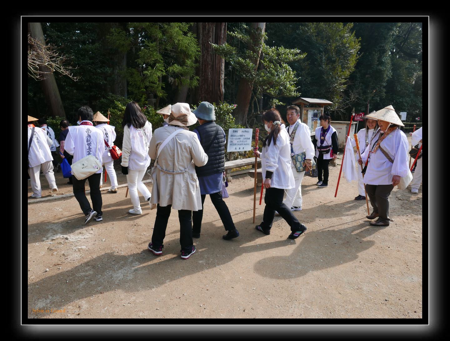 155 Himeji Engyi Ji pélerins 