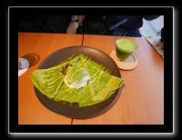 125 Uji gouter à la mode d'Uji crèpe, glace et expresso au thé matcha