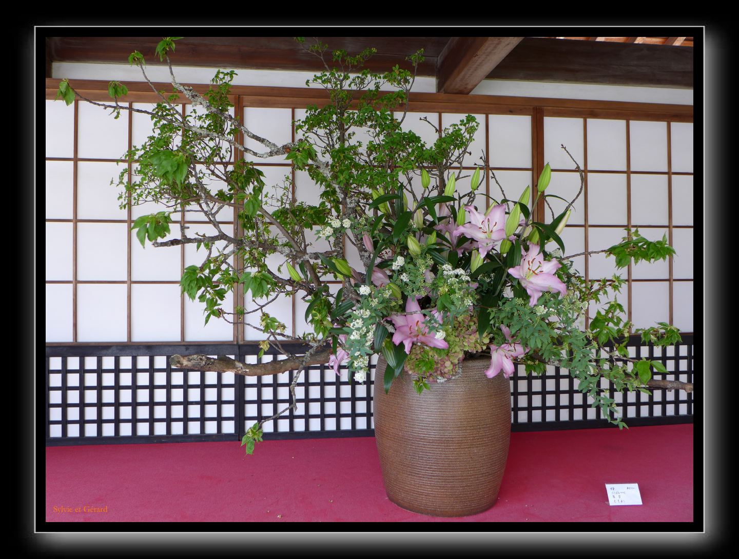 012 Kyoto Arashiyama Daikaku-ji  l'empereur Saga serait l'initiateur de l'ikebana